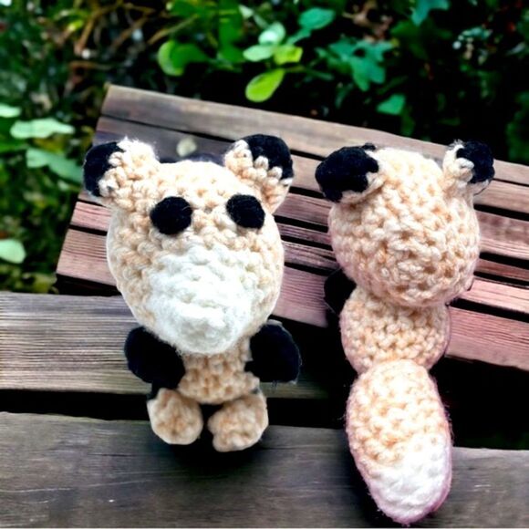 Jason’s Creations l Hand-crocheted l Amigurumi l Foxy Fox l Tan/White l 4” l New - Picture 7 of 10